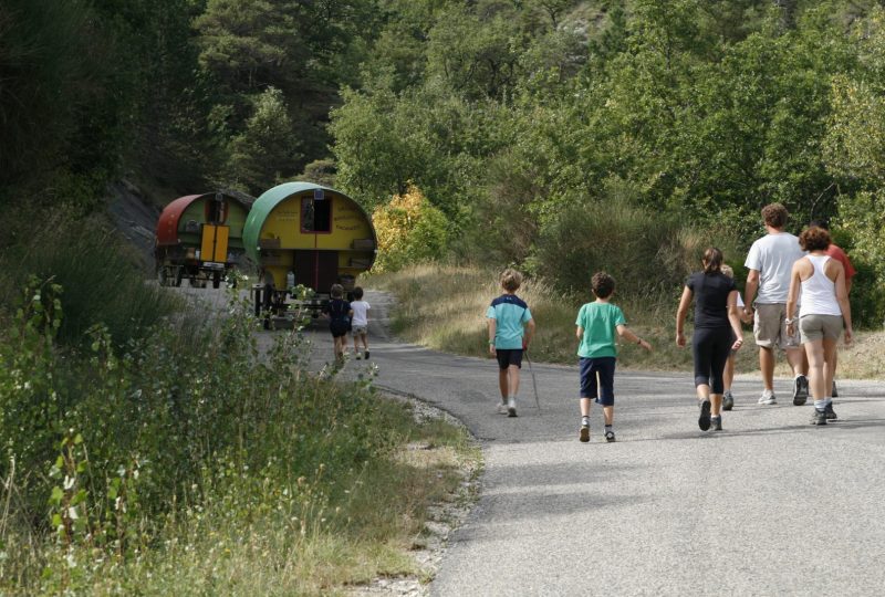 Drôme Roulottes Vacances: Calèches et vacances en roulottes itinérantes. à Le Poët-Célard - 4