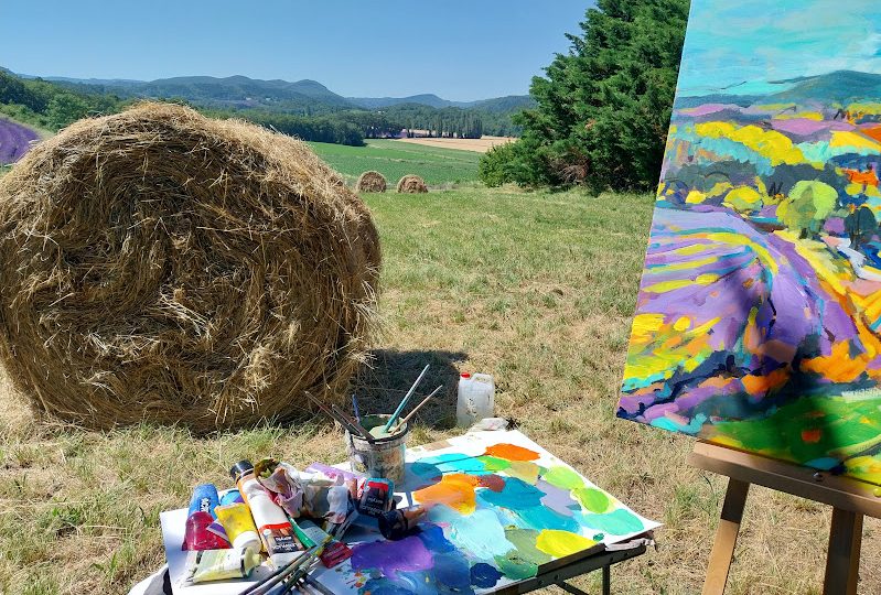 Stage de peinture : la peinture du paysage à Salettes - 1