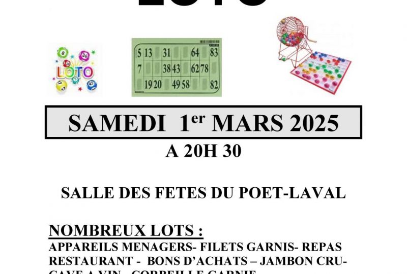 Loto de la Gymnastique du POET-LAVAL à Le Poët-Laval - 0